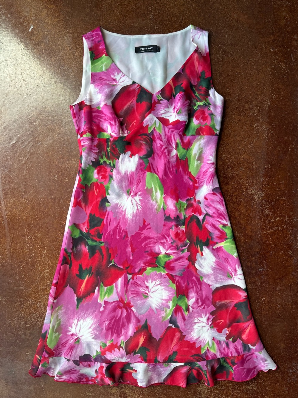 Vintage TRIBAL Floral Romantic Dress